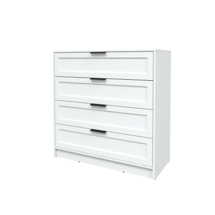 Kомод Тренд КТ-К100 (Белый ЛДСП/ Белый ЛМДФ) Ш1000 В1020 Г451